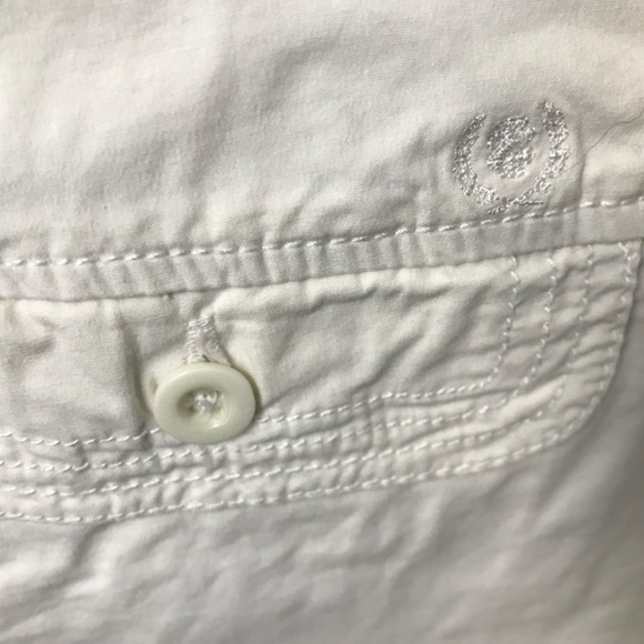 Izod Women’s White Bermuda Shorts 98% Cotton Size 6 - Picture 5 of 6